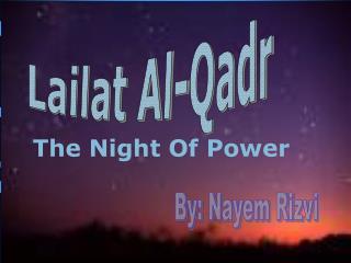 Lailat Al-Qadr