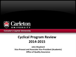 Cyclical Program Review 2014-2015