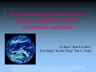 Non-stationary Synchronization of Equatorial QBO with SAO in Observation and Model