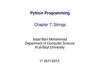 Python Programming