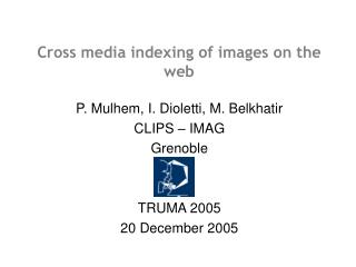Cross media indexing of images on the web