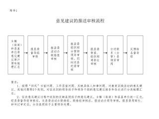 意见建议的报送审核流程