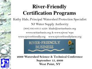 River-Friendly Certification Programs