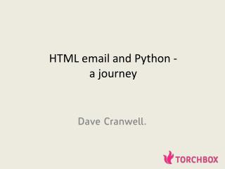 HTML email and Python - a journey