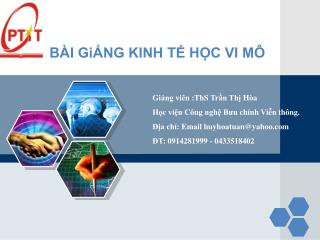 BÀI GiẢNG KINH TẾ HỌC VI MÔ