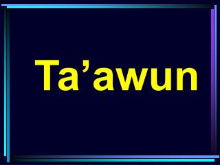 Ta’awun