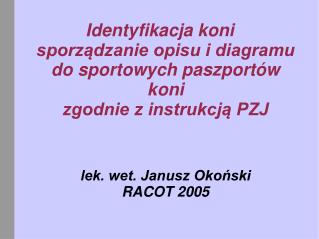 Opis konia wg PZJ