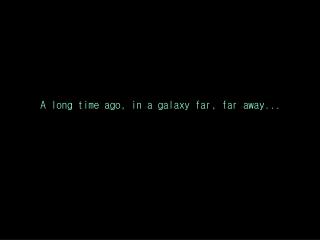 A long time ago, in a galaxy far, far away...
