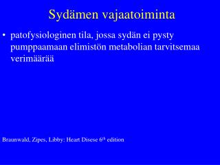 Sydämen vajaatoiminta