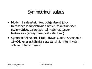 Symmetrinen salaus