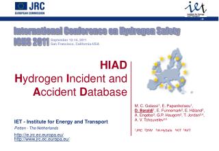 International Conference on Hydrogen Safety ICHS 2011