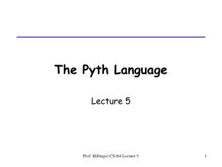 The Pyth Language