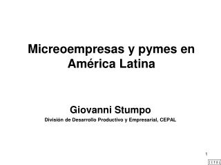Micreoempresas y pymes en América Latina