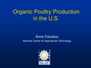 Organic Poultry Production in the U.S.