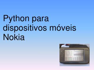 Python para dispositivos móveis Nokia