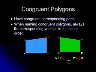 Congruent Polygons
