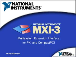 Multisystem Extension Interface for PXI and CompactPCI