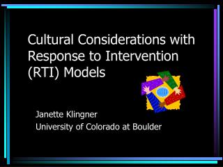 Cultural Considerations with Response to Intervention (RTI) Models