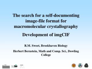 The search for a self-documenting image-file format for macromolecular crystallography