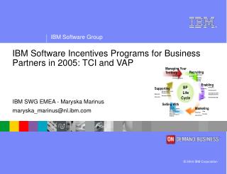 IBM Software Incentives Programs for Business Partners in 2005: TCI and VAP