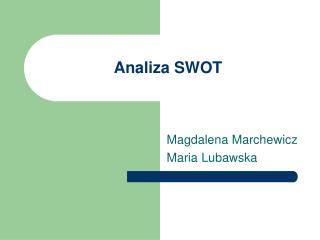 Analiza SWOT