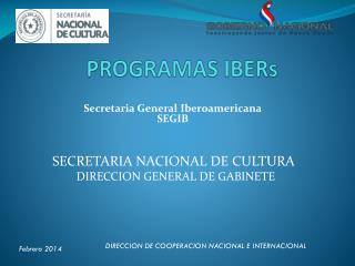 PROGRAMAS IBERs