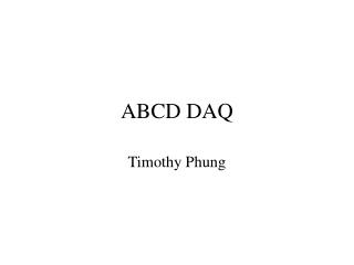 ABCD DAQ