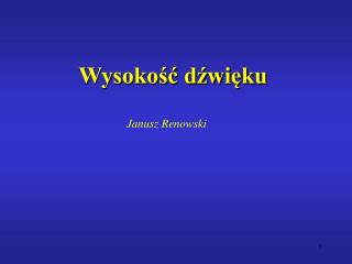 Wysokość dźwięku