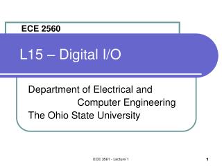 L15 – Digital I/O