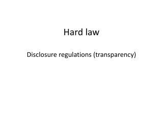 Hard law