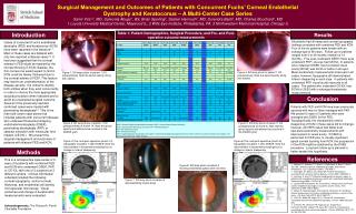 Surgical Management and Outcomes of Patients with Concurrent Fuchs’ Corneal Endothelial