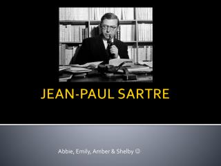 JEAN-PAUL SARTRE