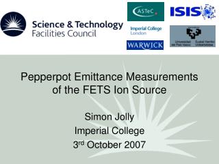 Pepperpot Emittance Measurements of the FETS Ion Source
