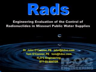 Rads Engineering Evaluation of the Control of Radionuclides in Missouri Public Water Supplies