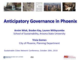 Anticipatory Governance in Phoenix