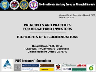 The President's Working Group on Financial Markets