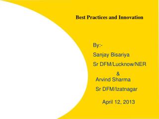 Best Practices and Innovation
