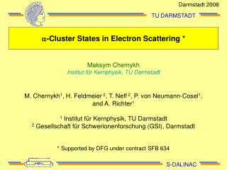 a -Cluster States in Electron Scattering *