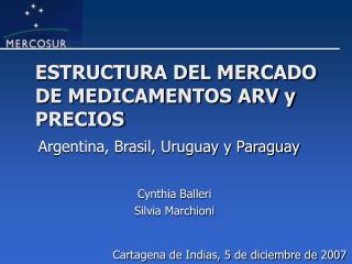 ESTRUCTURA DEL MERCADO DE MEDICAMENTOS ARV y PRECIOS