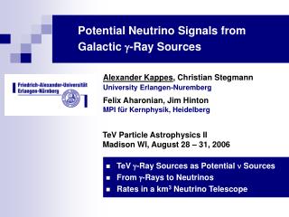 Potential Neutrino Signals from Galactic  -Ray Sources