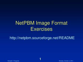 NetPBM Image Format Exercises