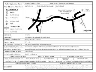 Traffic Engineering Survey City of Rancho Palos Verdes