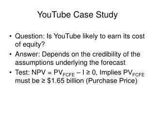 YouTube Case Study
