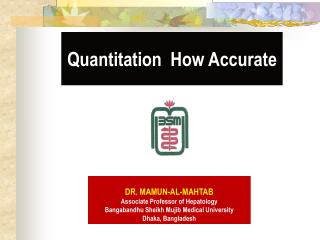 Quantitation How Accurate