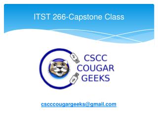 ITST 266-Capstone Class