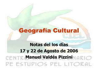 Geografía Cultural