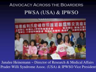 PWSA (USA) &amp; IPWSO