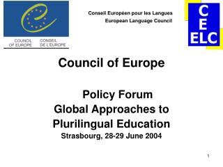 Conseil Européen pour les Langues European Language Council