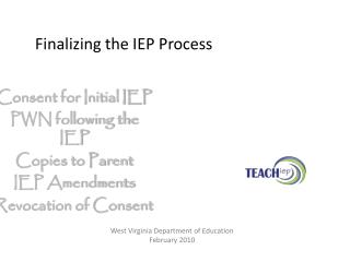 Finalizing the IEP Process