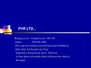 PVR LTD.,